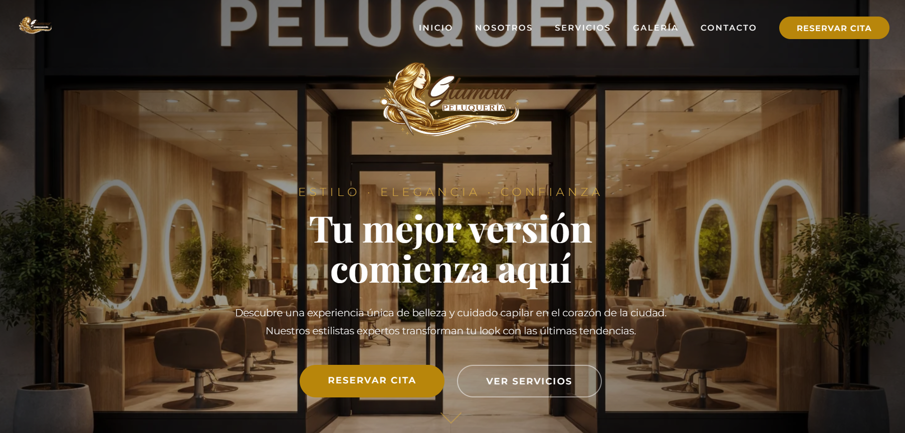 Web Premium — Salón de Peluquería